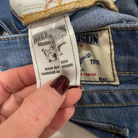 True Religion Straight Leg Jeans Low Rise Size 27 - Picture 7 of 14